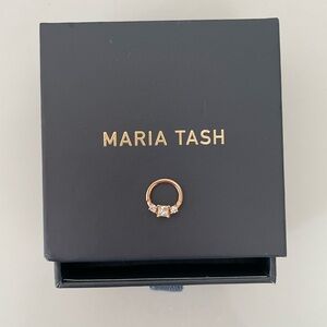 Maria Tash Rose Gold CZ Princess Clicker Ring 16g 5/16”